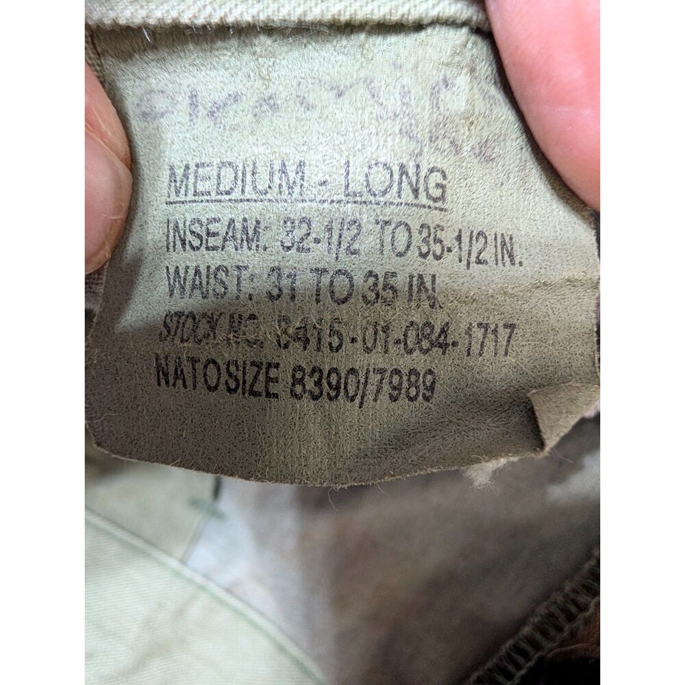 US Military Woodland Camo Cargo Pants Medium 31-35 Long Gorpcore Utility - Picture 9 of 13